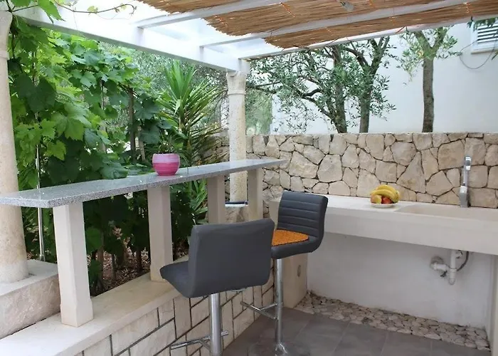 Appartement In With Seaview, Terrace, Air Condition, Wifi Lumbarda